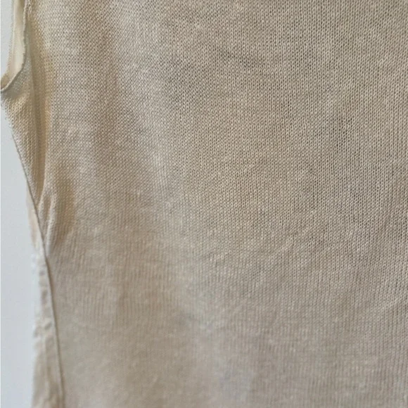 Nanette Lepore 100% Linen Embroidered Sleeveless Mixed Media Cottagecore Top - Picture 11 of 15